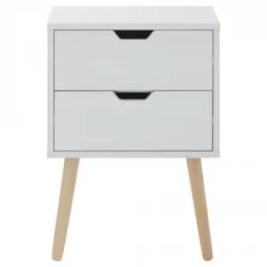 Nyborg Bedside Table White
