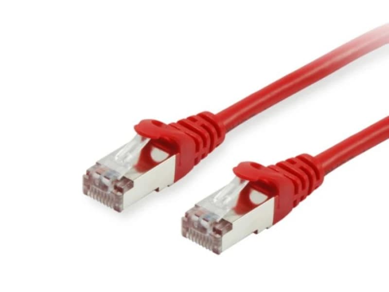 Equip Cat.6A S/FTP Patch Cable. Red. 1.5m