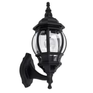 Windsor IP44 Up/Down Wall Lantern in Black