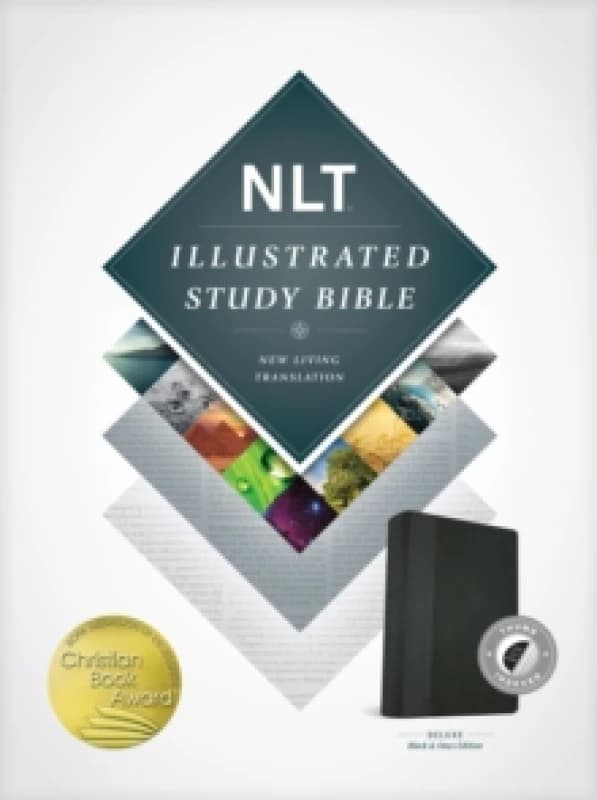 NLT Illustrated Study Bible Tutone Black/Onyx, Indexed Leather / fine binding