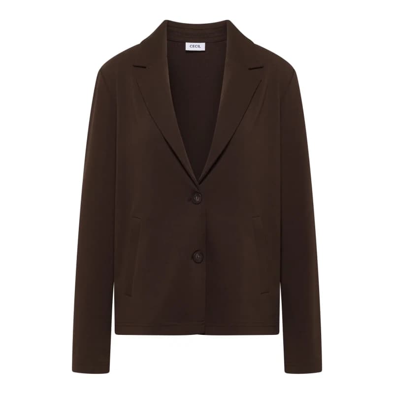 cecil Womens blazer with piped pockets Cecil Marron Female M