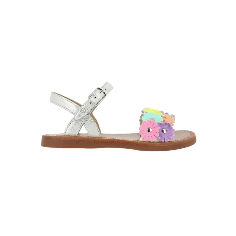 Pom d'Api PLAGETTE MULTI FLO girls's Flat sandals in Multicolour