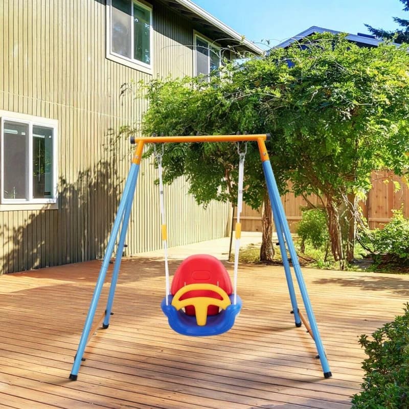 KIDKID Detachable Toddler Swing with Ropes Multicolour Multi L