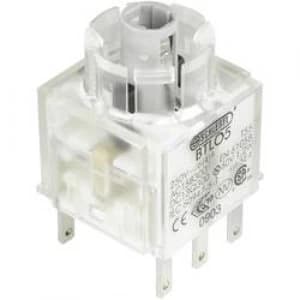 Contact bulb holder 2 breakers momentary 250 V