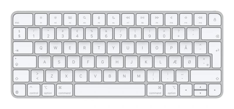 Apple Magic keyboard Universal USB + Bluetooth QZERTY Danish White MXCL3DK/A