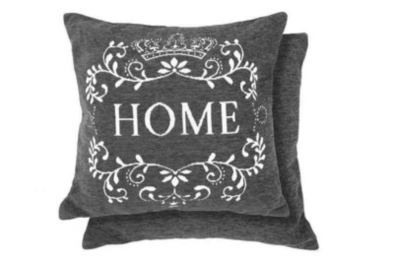 Simply Home Cushion Cover In Charcoal