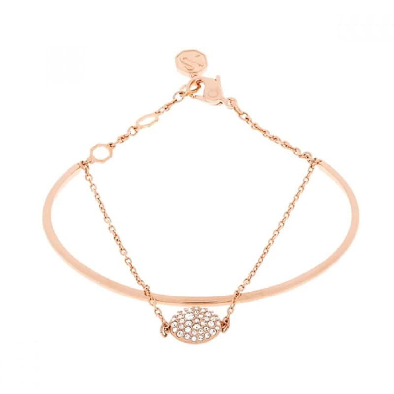 Meteora White Rose Gold-tone Plated Bangle 5683452