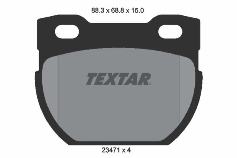 Brake pad set TEXTAR 2347101