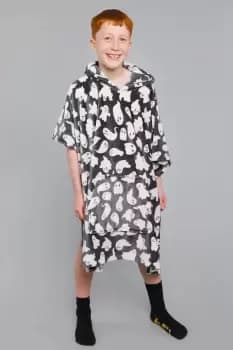 'Spooky Ghosts' Super Cosy Plush Poncho