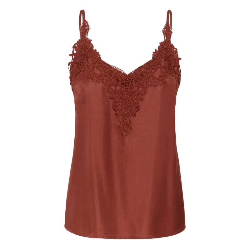 Cream Womens T-Shirt Cream Anna Marron Female 36