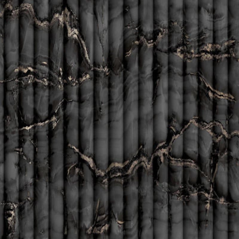 Fine Decor Fine Decor Fd43973 Bianco Fluted Marble, Charcoal
