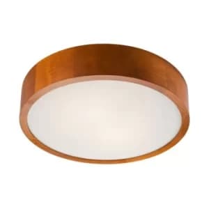 Round Cylindrical Ceiling Light Rustic, 2x E27