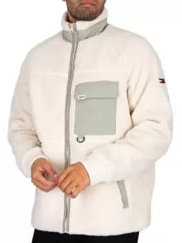 Mix Media Sherpa Jacket