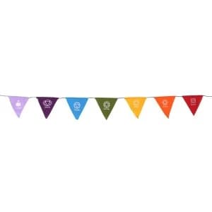 Chakra Symbol Rainbow Bunting