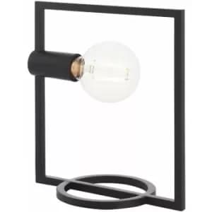 Loops - Table Lamp Matt Black 10W LED E27 Bedside Light Base Only e10768