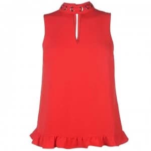 Guess Guess Frill Top - Rhubarb