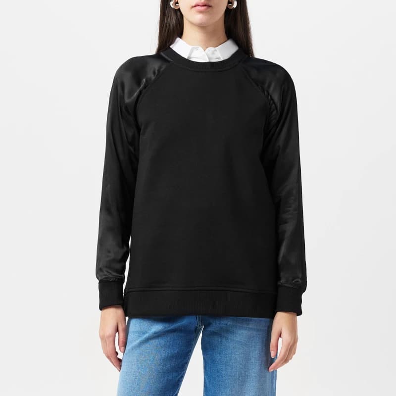 Great Plains Satin Sweatshirt - Black 8