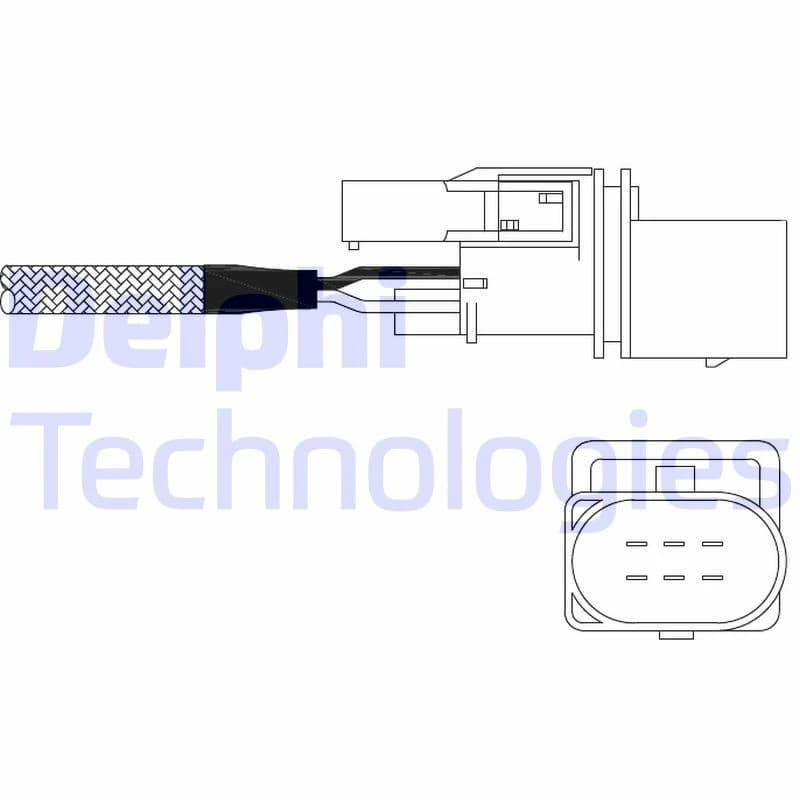 DELPHI Lambda sensor DELPHI ES11026-12B1