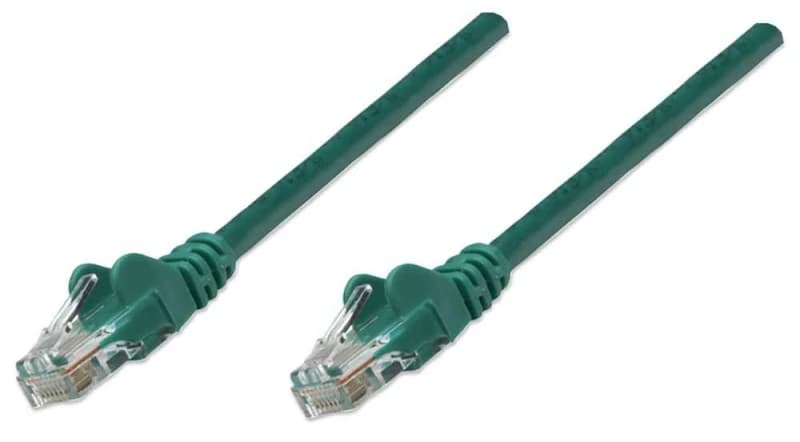 Intellinet Network Patch Cable. Cat6. 3m. Green. CCA. U/UTP. PVC. RJ45