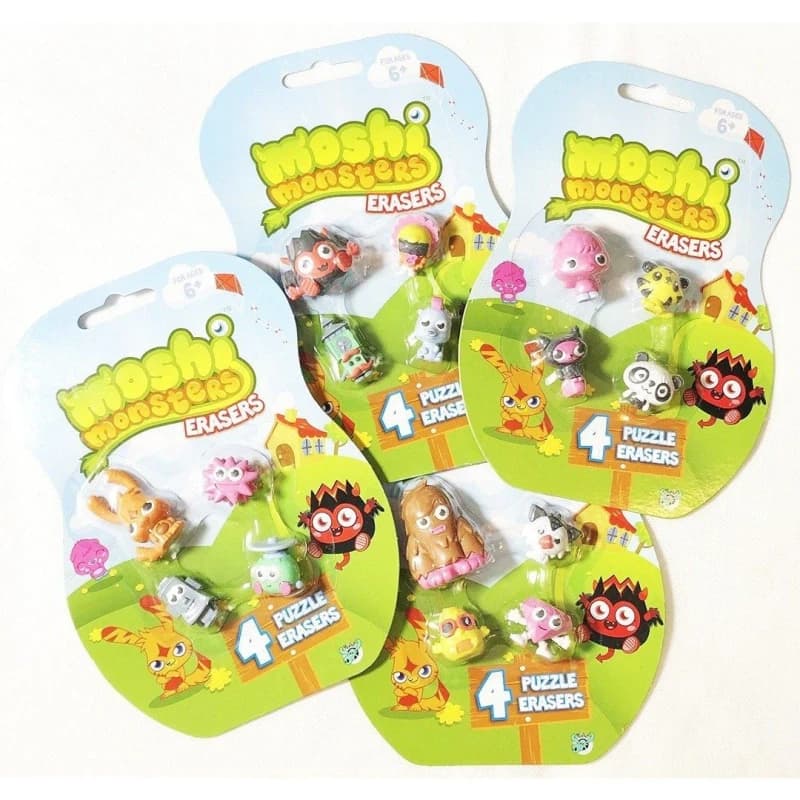 Moshi Monsters Erasers (One Pack, Styles Vary) Multi unisex