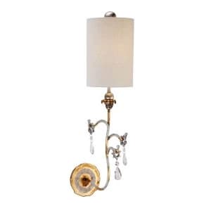 1 Light Indoor Wall Light Gold, Cream, E27
