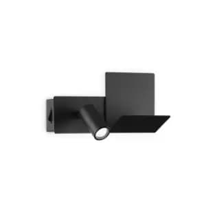 KOMODO-1 LED Reading Light Black, In-Built Switch, 3000K, Non-Dim
