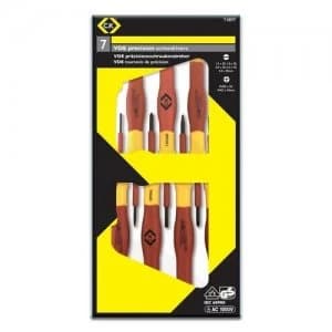C.K Tools Micro Precision VDE Screwdriver Set 7 Piece