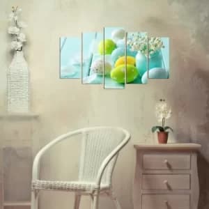 5MX-117 Multicolor Decorative MDF Painting (5 Pieces)