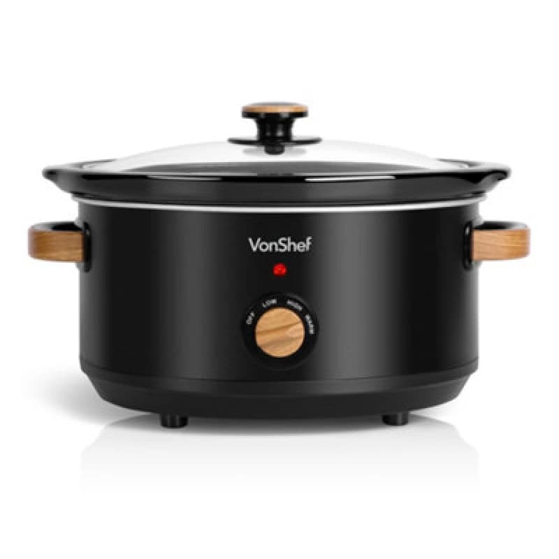 VonShef 3.5L Slow Cooker Silver unisex