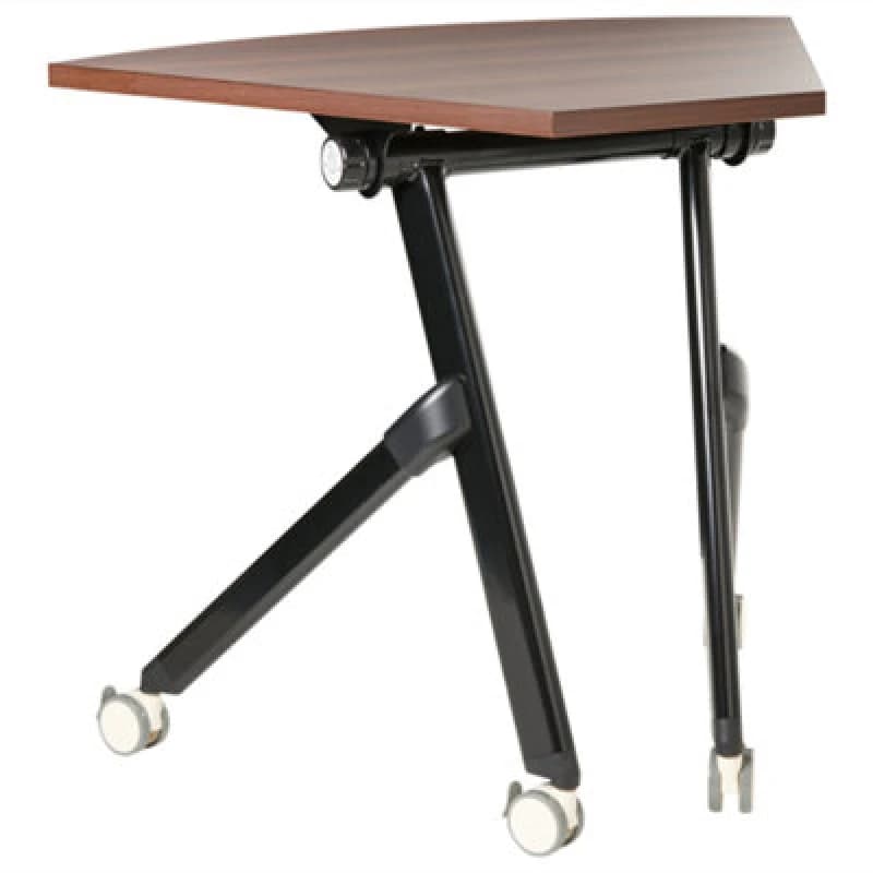 Beliani Foldable Corner Desk Module Bendi Dark Brown 90 Cm 64 Cm