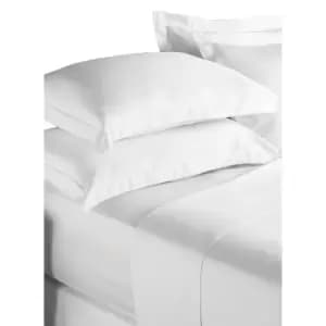 Paoletti Cotton Fitted Sheet (Superking) (White)