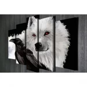BC54 Multicolor Decorative Canvas Painting (5 Pieces)