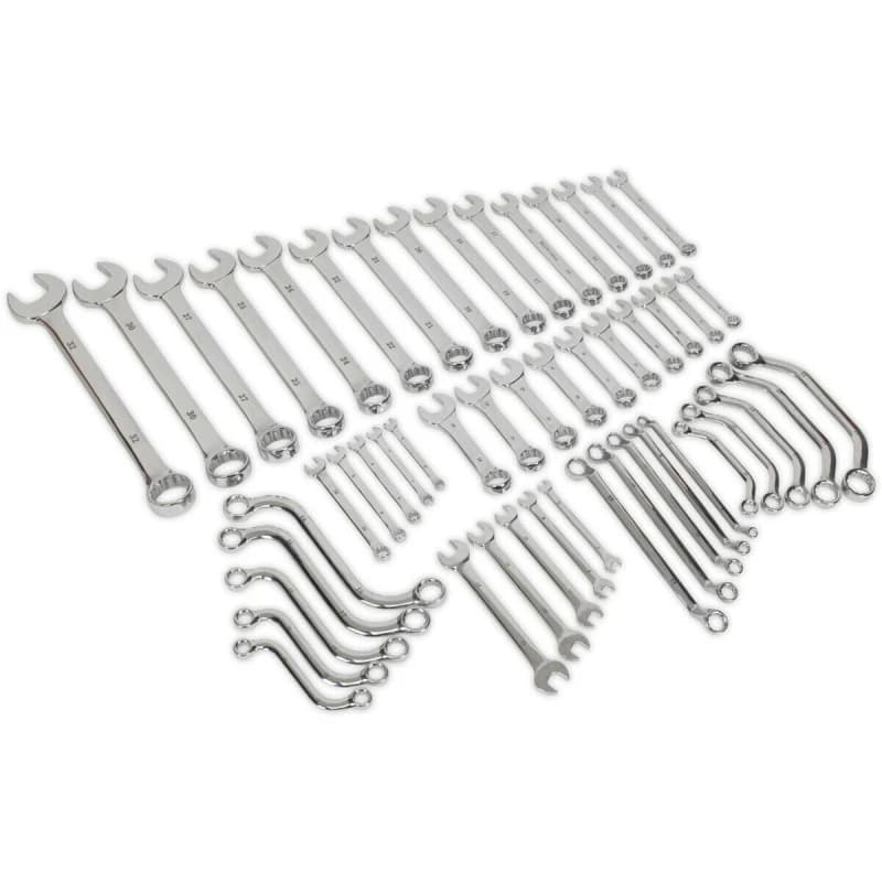 Loops 50pc Metric Multi Purpose Spanner Set - Offset / S / Stubby / Combination / Ring Multi