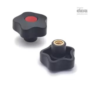 ELESA Lobe knob-VCT.40 B-M10-C17 Green
