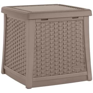 Suncast 49L Storage Side Table - Dark Taupe