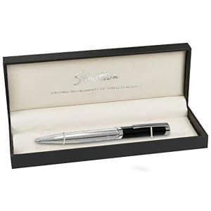 Stratton Ballpoint Pen - Black & Chrome Plated