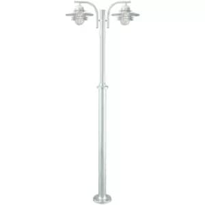 Elstead Oslo Outdoor 2 Light Lamp Post Galvanized , IP55, E27