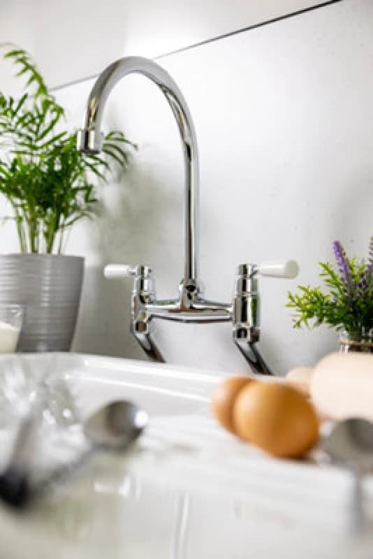Abode Traditional Bridge Mixer Tap - Chrome ACT3021 Chrome