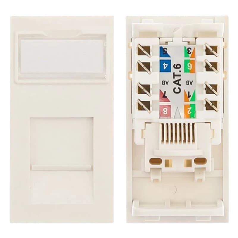 Cablenet CNL 24PK 25x50mm C6 UTP MODULE Wh networking cable