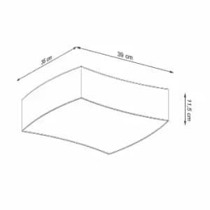 Sollux Plafond Square 1 White
