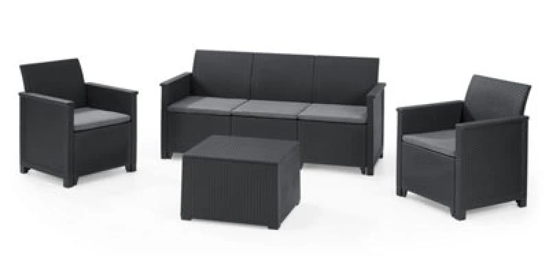 Keter Emma 5 Seater Lounge Set - Grey
