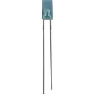 LED wired Blue Rectangular 2 x 4mm 80 mcd