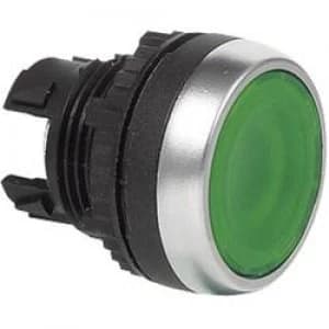 Pushbutton Front ring PVC chrome plated Blue