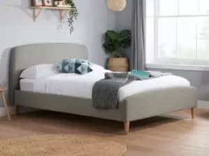 Birlea Quebec 5ft King Size Grey Fabric Bed Frame