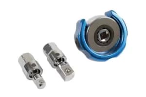 Laser Tools 6665 Swivel Palm Ratchet Set 4pc