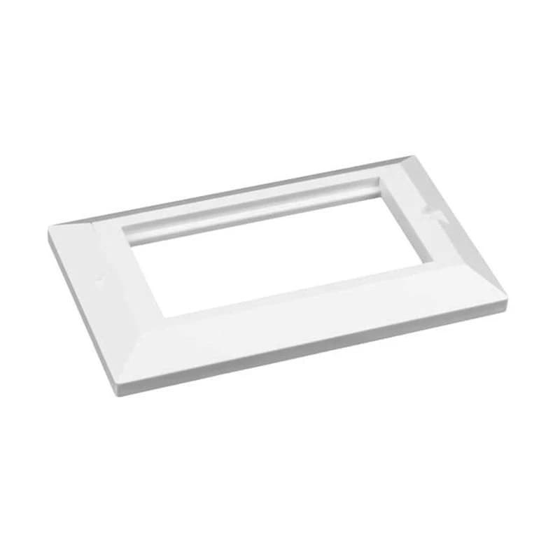 FDL BEVELLED 86 x 145mm MODULAR FACEPLATE - 2 GANG / 4 MODULES