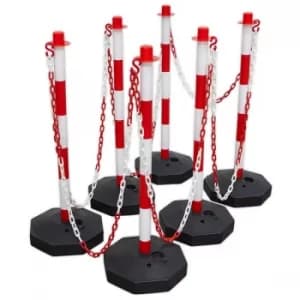 Sealey RWSBKIT Red/White Post & Chain Kit 25m