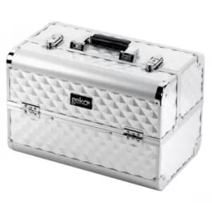 Vanity Case Makeup Box Heavy Duty Silver