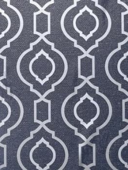 Arthouse Calico Trellis Navy Wallpaper