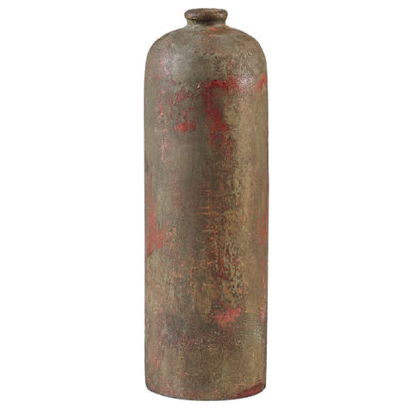 Beliani Decorative Vase Ubeda Ceramic 41cm Green